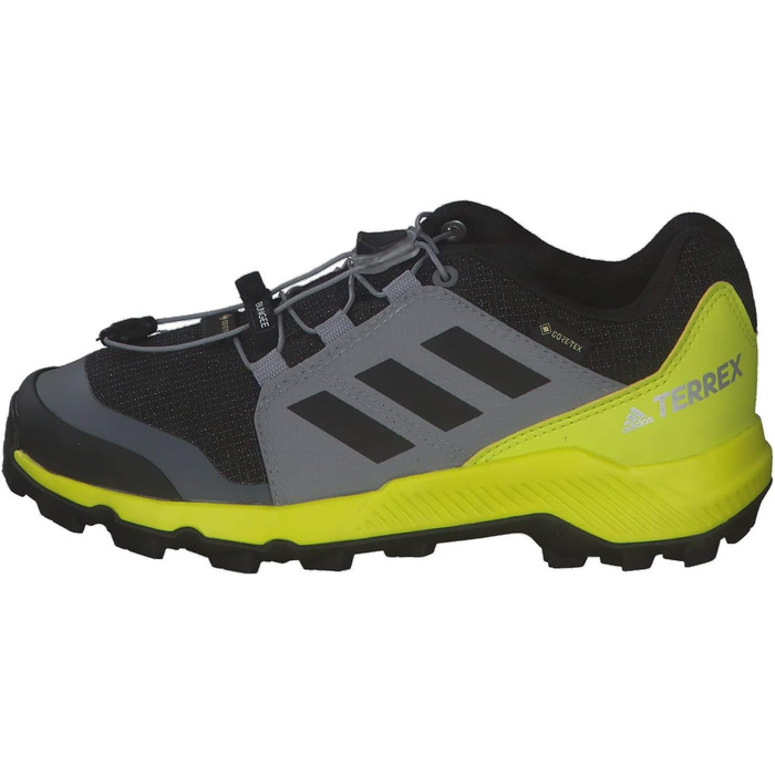 Дитячі трекінгові черевики Adidas Terrex Gore-Tex (36 EU, чорний/сірий/жовтий)