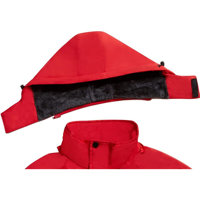 Чоловіча зимова куртка Mountain Ware: вітронепроникна, тепла, з капюшоном. Ідеальна для сноуборду та катання на лижах (XL, Червона)