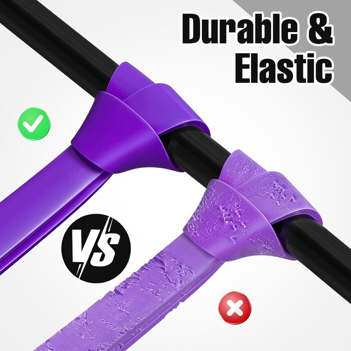 Фітнес гумки WuGU: набір з 4 рівнів опору для силових тренувань, йоги, пілатесу (жовтий, оранжевий, зелений, синій)