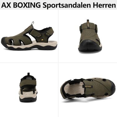 Чоловічі сандалі AX BOXING для трекінгу та спорту, зелені, розмір 44 EU