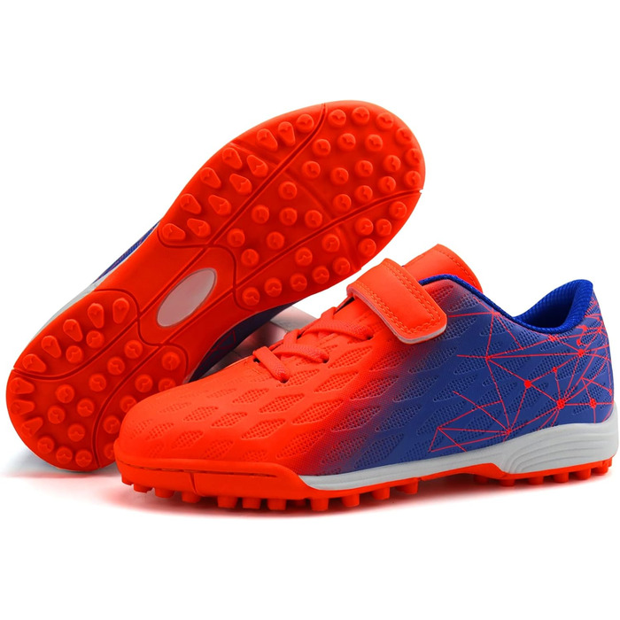 Дитячі футбольні бутси JABASIC для штучного покриття, для хлопчиків та дівчаток, розмір EU 25, кольори: морський, лимонний, помаранчевий, блакитний