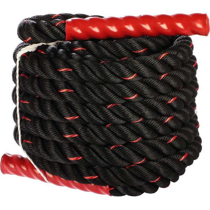 Тренажер Battle Rope (Бойове Канат) для фітнесу - 9м, 12м, 15м - з неслизькими ручками - для дому та спортзалу