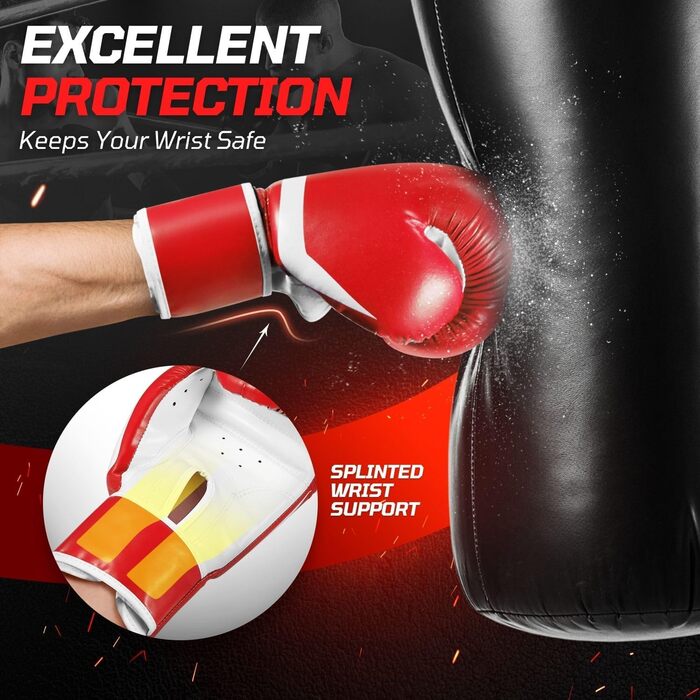 Боксерські рукавички Flexzion для спарингу та тренувань, Muay Thai, кікбоксинг, важкі мішки, захисне обладнання для рук