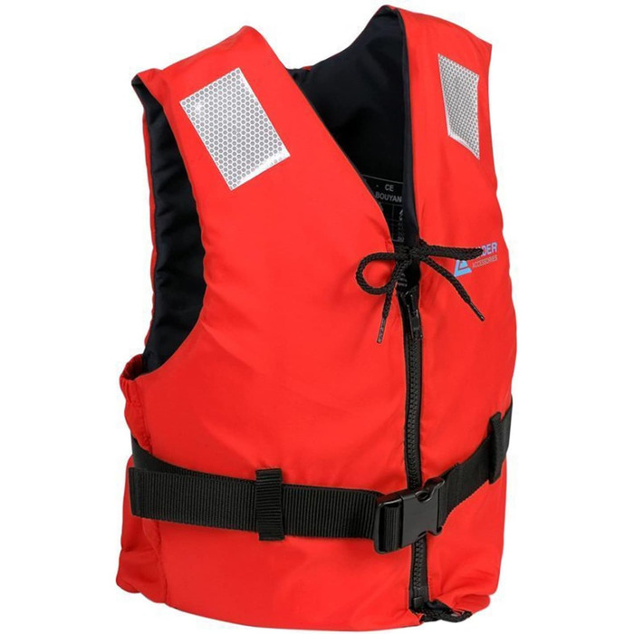 Спасальний жилет Leader International для дорослих, червоний, 30-50кг, для водних видів спорту, плаваючий, 50N
