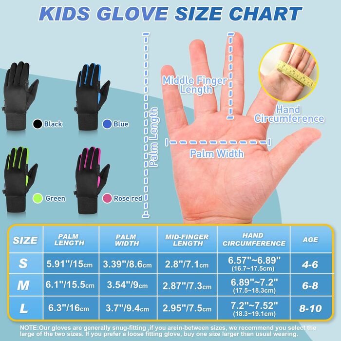 Дитячі рукавички Sukeen Softshell, теплі вело-рукавички, вітрозахисні рукавички для бігу, антиковзні рукавички для їзди на конях, спортивні рукавички для хлопчиків та дівчаток, чорно-рожеві