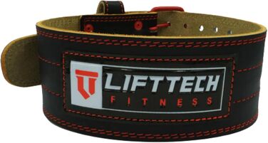 Шкіряний пояс для важкої атлетики Lift Tech Fitness 10,2 см, універсальний для жінок і чоловіків, для присідань, станового тягу, пауерліфтингу та силових тренувань