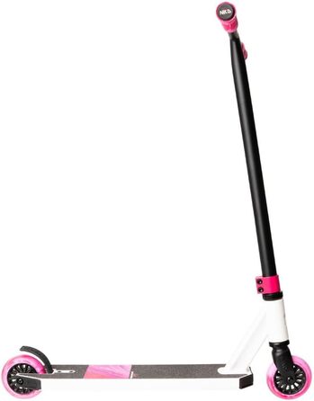 Трюковий самокат NKD Stunt Scooter (Біло-Рожевий) - Алюмінієвий, ABEC-9, 360° обертання керма для фристайлу