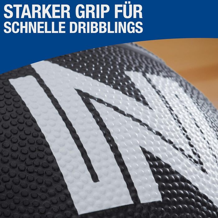 NAJATO М'яч баскетбольний – розмір 7 – для гри на вулиці та в приміщенні, чорний