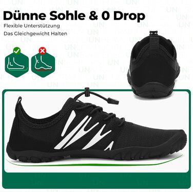 Чоловічі тапочки-шльопанці Saguaro для плавання та відпочинку, легкі, дихаючі, швидко сохнуть, широка передня частина, розмір 39-48 (EU 40, чорний)