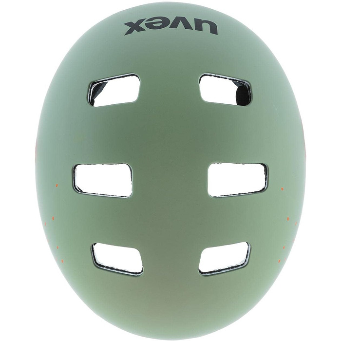 Дитячий велосипедний шолом uvex kid 3 cc, 51-55 см, мохово-зелений/пісочний матовий, міцний, з індивідуальним регулюванням і вентиляцією