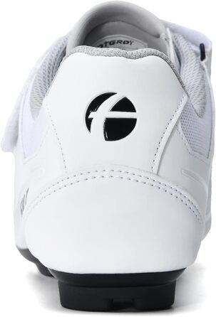 Велосипедні туфлі для жінок, шосейні велотуфлі з шипами, сумісні з Peloton SPD ARC Look Delta, унісекс, велотуфлі для занять фітнесом в приміщенні та на вулиці, 41 EU, білі