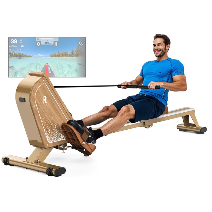 Рядок тренажер OR3 магнітний з Bluetooth монітором, 16 рівнів навантаження, компактний, витримує до 160 кг, вертикальне зберігання, гарантія 2 роки