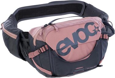Поясна сумка EVOC HIP PACK PRO 3л з гідрацією 1,5л, система вентиляції, регульований ремінь, рожево-сіра