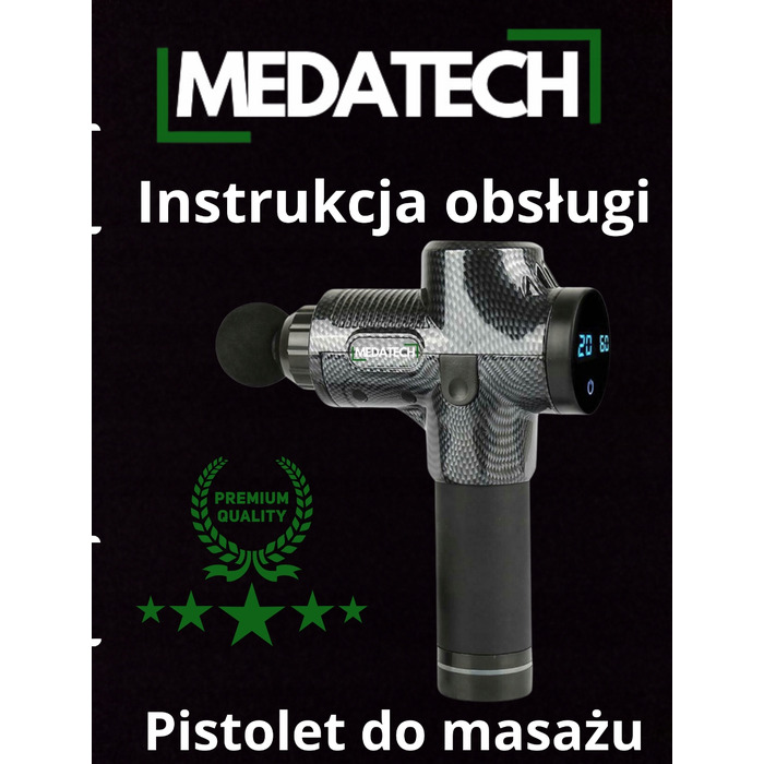 Перкусійний масажер Medatech Massage Gun — масажер для спини, стоп та всього тіла