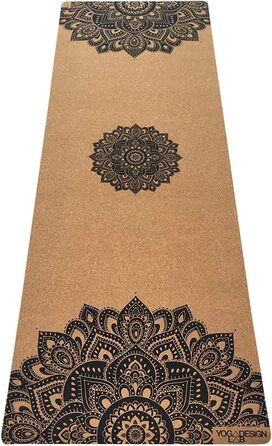 Йога-мат Yoga Design Lab з корку, екологічний, для хот-йоги, бікрам, аштанга, преміум якість, з ременем для перенесення