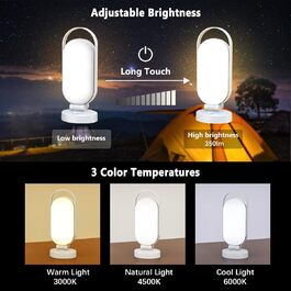 LED кемпінговий ліхтар на сонячній батареї, 5000mAh, водонепроникний, для намету, чорний