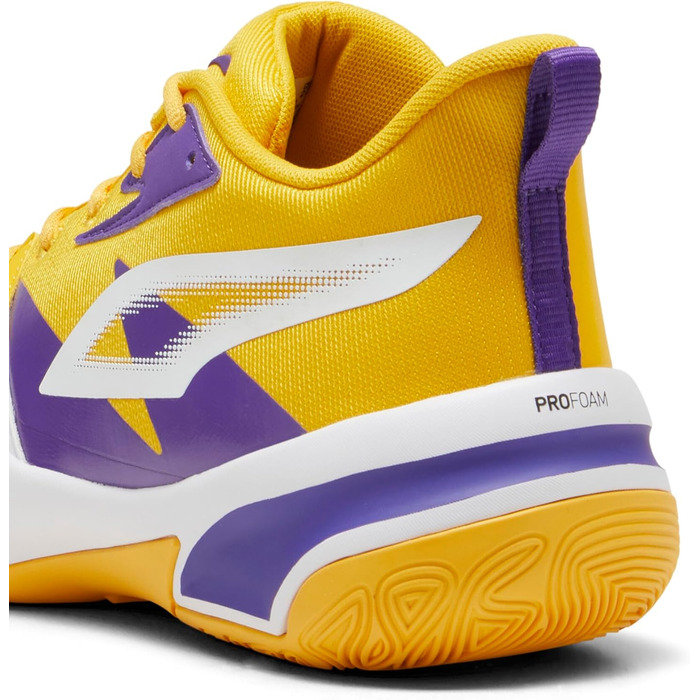 Кросівки баскетбольні чоловічі PUMA Genetics, 44.5 EU, жовтого та білого кольорів