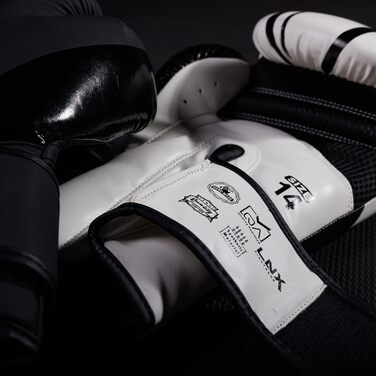 Боксерські рукавички LNX Challenge 16 Oz для чоловіків, жінок і дітей, кікбоксинг, бокс, муай-тай, MMA, білі