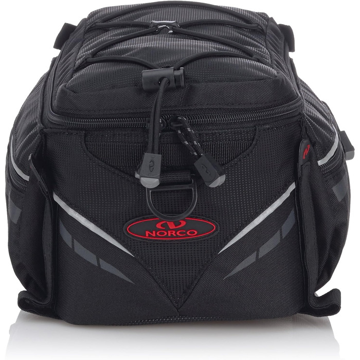 Велосумка Norco Idaho 7.5 л, чорна, на багажник, 31x20x17 см