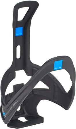 Фляготримач Elite Rocko Carbon для велосипеда, унісекс, чорний/синій, універсальний розмір