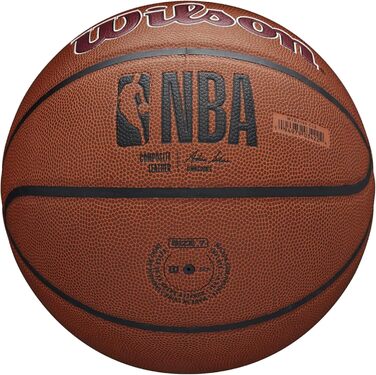Баскетбольний м'яч Wilson NBA Team, розмір 7, Клівленд Кавальєрс, композитний, для дорослих, унісекс