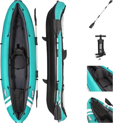 Надувний каяк Bestway Hydro-Force Ventura 280×86×40 см, комплект