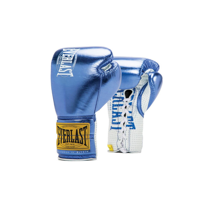 Боксерські рукавички Everlast 1910 Pro Fight Glove для дорослих, 10 унцій, сині