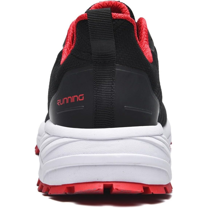 Кросівки для бігу та занять спортом Frysen: чоловічі та жіночі, легкі, дихаючі, чорно-червоні (36 EU)