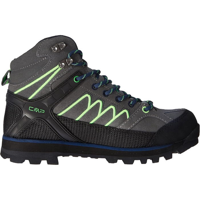 Чоловічі трекінгові черевики CMP Moon Mid Wp, сірий/зелений, 45 EU
