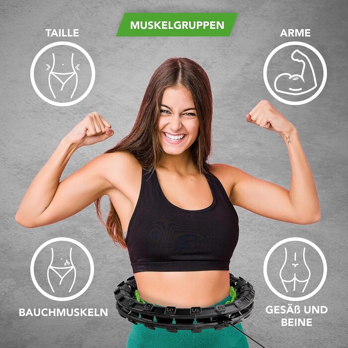 Hula Hoop Tunturi 142 см для схуднення та фітнесу, регульований обруч для дорослих і початківців
