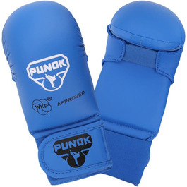 Рукавички для карате Punok Kumite WKF сертифіковані, сині, професійні, для змагань і тренувань, для чоловіків і жінок, комфортні та захисні, розмір S
