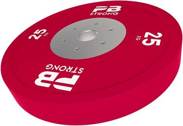 PERFORMBETTER PB Strong професійні гумові диски для штанги 25 кг, вага для штанги, діаметр 50 мм