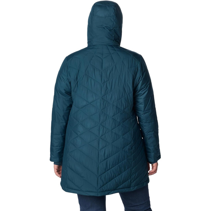 Жіноча зимова подовжена куртка з капюшоном Columbia First Generation Heavenly Long Hooded Jacket, колір Night Wave, розмір S