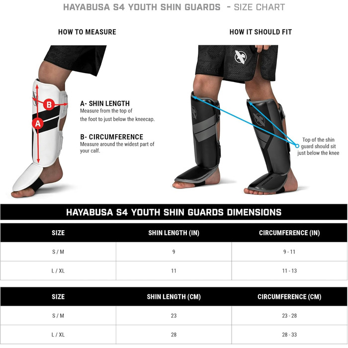 Захисники ніг Hayabusa S4 для Муай Тай, MMA, Кікбоксинг, бойові мистецтва, розмір S/M, темно-сірий