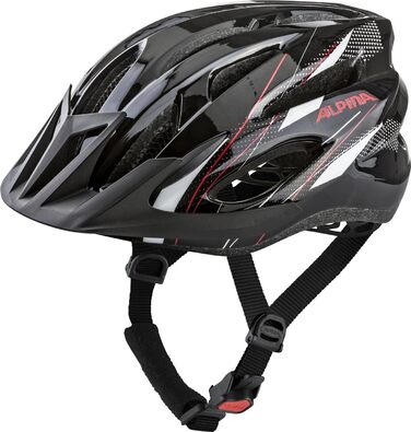 Велосипедний шолом ALPINA MTB 17, 58-61 см, чорний/білий/червоний