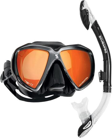 Преміум набір для снорклінгу Scubapro Spectra Mirror + Fusion Dry, дзеркальна маска та суха трубка