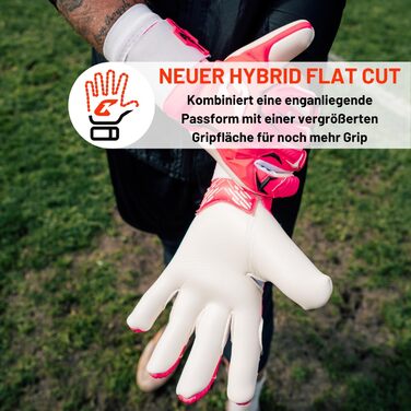 Воротарські рукавички CATCH&KEEP Profi для дорослих - максимальне зчеплення - преміум модель - футбольні воротарські рукавички з технологією Octopus Grip ViVor Crazy Orange 12