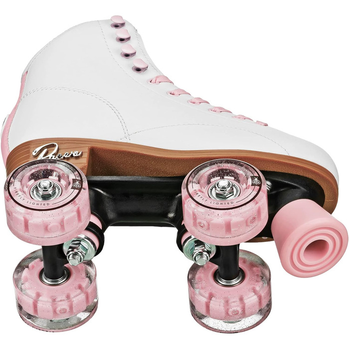 Дитячі роликові ковзани Pacer Comet Hightop зі світлими колесами (срібні, розмір Youth 3)