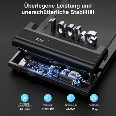 Walking Pad: Тредміл-стіл для дому та офісу. Компактний, тихий, портативний біговий тренажер. Швидкість 1-6 км/год.