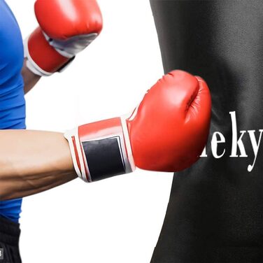 Боксерський мішок Aoneky 180x35 см із підвісом для MMA, Муай Тай, дзюдо, дорослих і дітей, для бодібілдингу, порожній