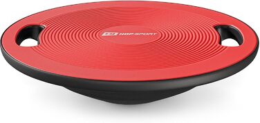Hop-Sport Баланс Борд (Wackelbrett) - тренажер для рівноваги, пластик, 150 кг, з ручками, 40 см, червоний