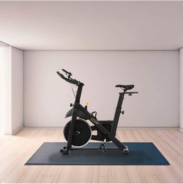Велотренажер Clover Fitness з LCD-дисплеєм та 6 рівнями опору, чорний