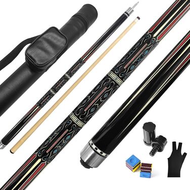 Більярдний кий, 58", наконечник 12.5 мм, LED, для початківців та професіоналів, 20oz, C4816