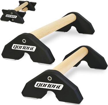 Паралетси LowFit PRO Gorletic для калістеніки, гімнастики, атлетів, преміум, магнітний дизайн, білі (чорні), зручний транспорт