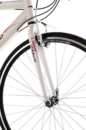 Фітнес-байк KS Cycling Lightspeed 28'' алюмінієва рама 58 см, білий