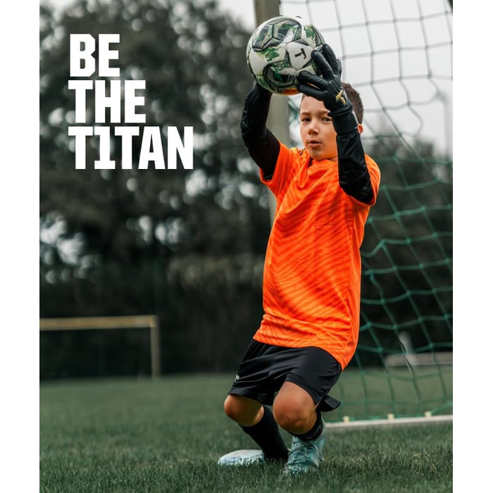 Воротарські рукавички T1TAN Rebel Junior для дітей 4-6 років, чорно-білі, розмір 4 (5-6 років)