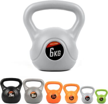 Гиря Phoenix Fitness вінілова для силових і кардіо тренувань, для дому та спортзалу