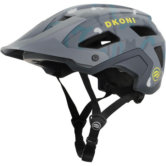Шолом для гірського велосипеда, легкий MTB шолом з візором та PC-зовнішньою оболонкою для дорослих, підлітків, жінок та чоловіків, розмір M: 54-58 см