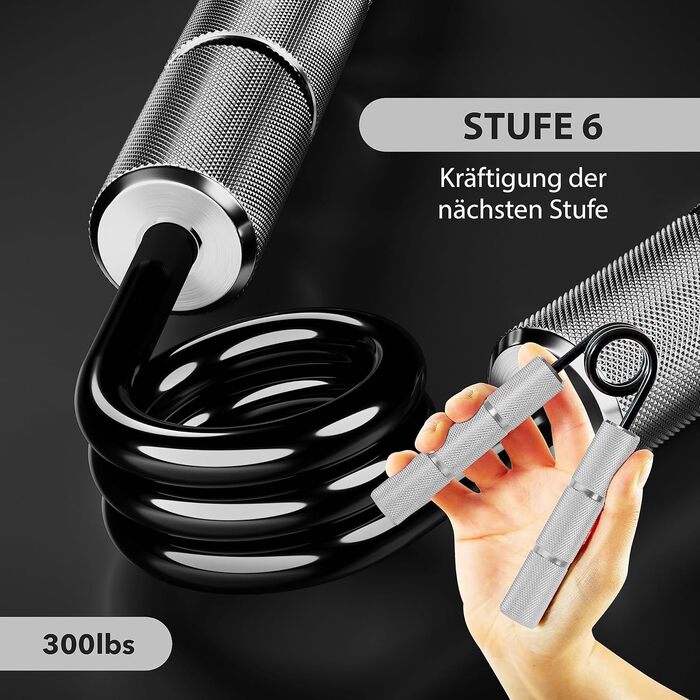 Тренажер для кисті RPM Power PowerGripper металевий 300 фунтів – для тренування хвату, кистей і передпліччя, сріблястий