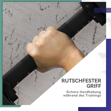 Комплект гантелей 2-в-1, довгі та короткі, 25 кг, з неслизьким покриттям, захищає підлогу, чорний/зелений